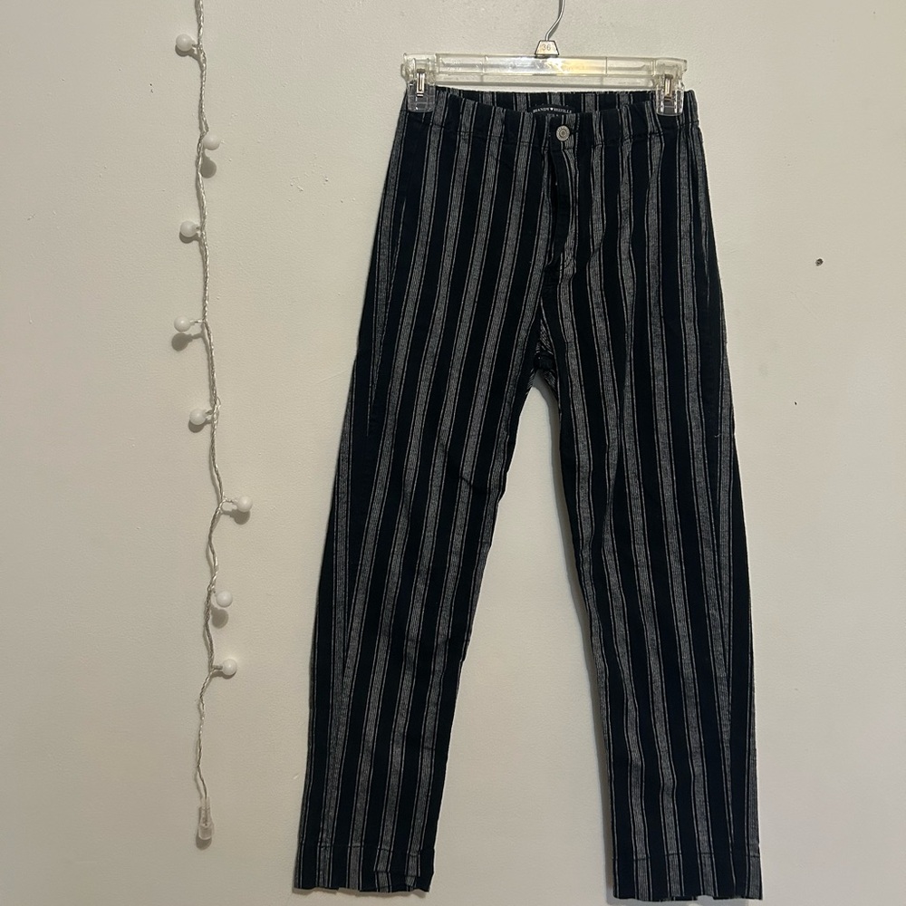 Brandy Melville Striped Black and White Pants